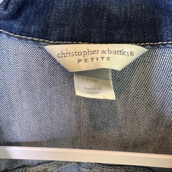 Christoper & Banks Sleeveless Jean Jacket - Picture 4 of 5